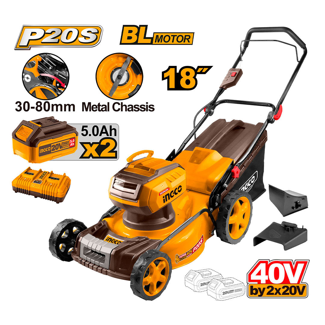 INGCO LMLI20186 Cortacésped inalámbrico 40V 2800rpm