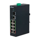 DAHUA LR2110-8ET-120 Industrial Switch 8 Ports e-POE 10/100 1SFP 120w Not Managed Layer 2