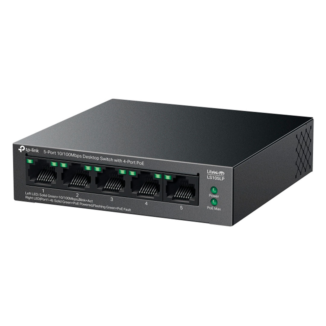 TP-LINK LS105LP Switch 5 Puertos 10/100Mbps con 4P PoE