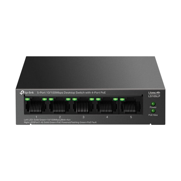 TP-LINK LS105LP Switch 5 Puertos 10/100Mbps con 4P PoE