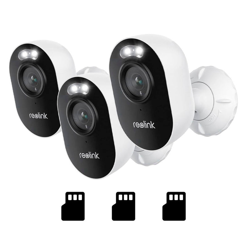REOLINK LUMUS 1080P 3-PACK 64GB Camara de seguridad WIFI 2MP