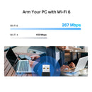 MERCUSYS MA14N Adaptador USB Inalámbrico Nano WiFi AX300