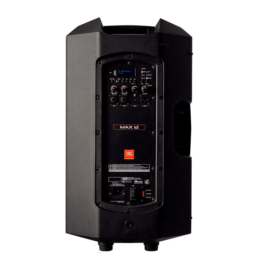 JBL MAX12 Parlante PRO Altavoz Amplificado de 12" Bluetooth 300WRMS + 50WRMS