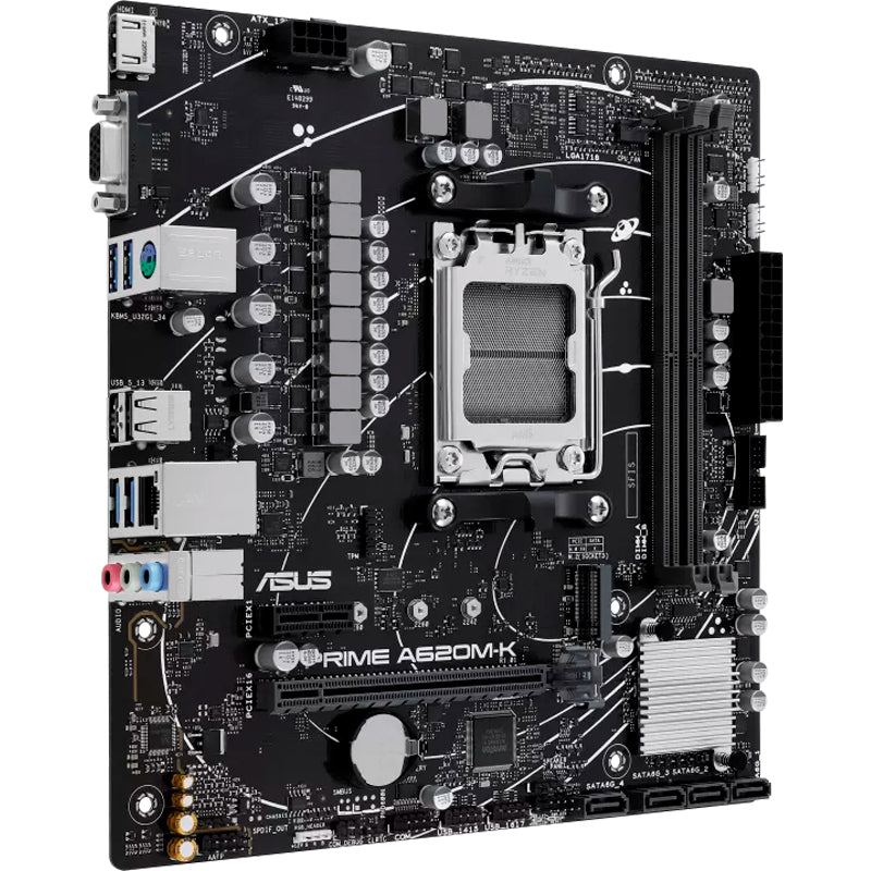 ASUS PRIME A620AM-K Placa Madre DDR5 AMD A620A AM5 Micro-ATX