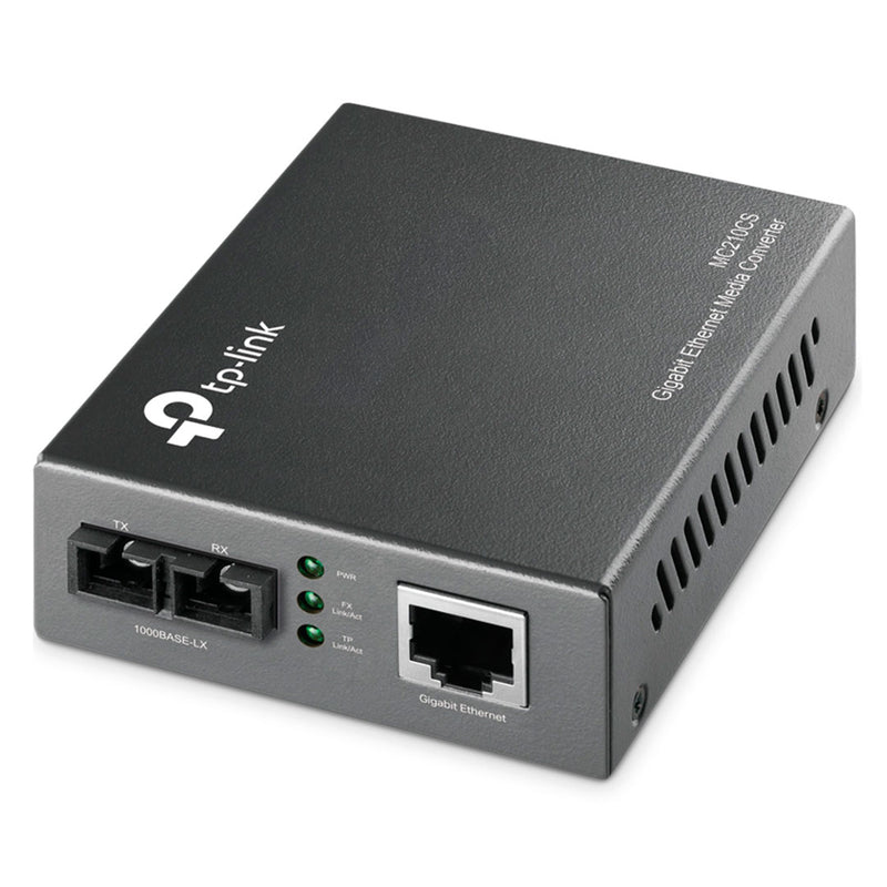 TP-LINK MC210CS Media converter gigabit de fibra SC monomodo 15km