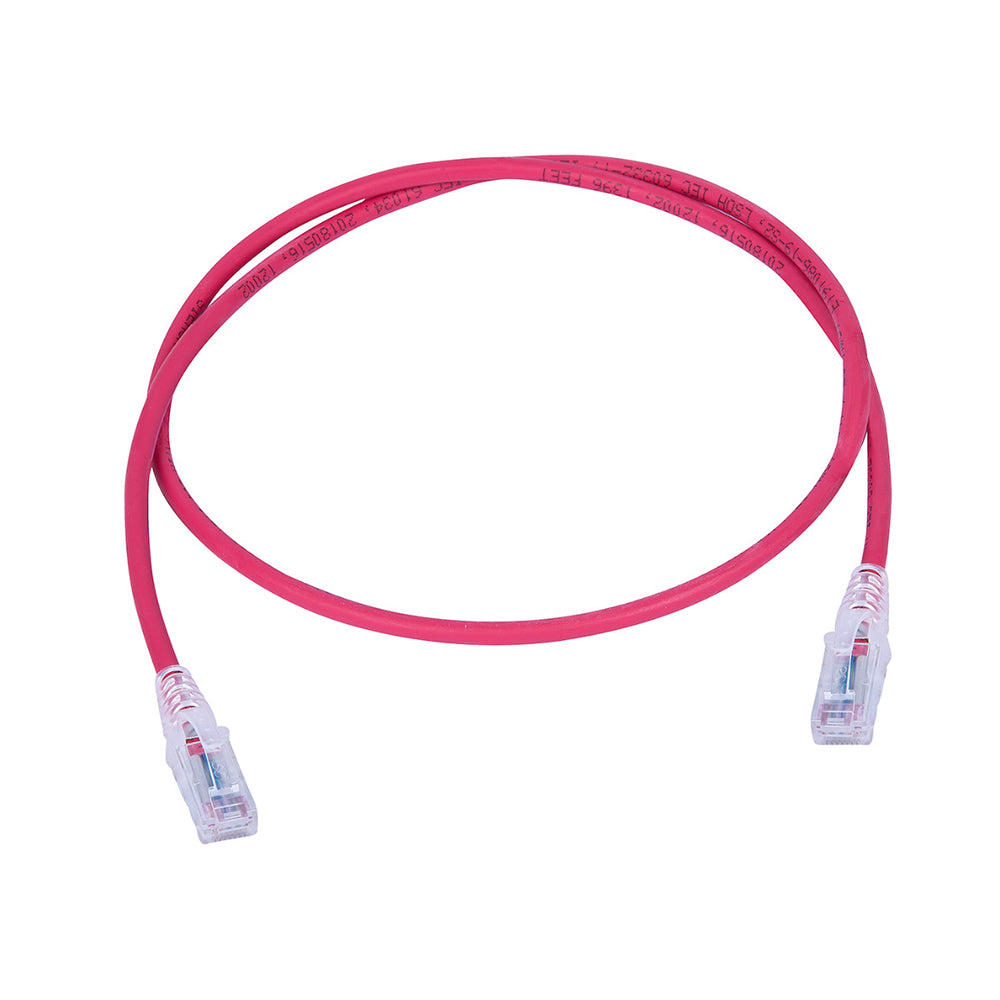 SIEMON MC6-03-03B Patch Cord, 1M CAT6, Color Rojo