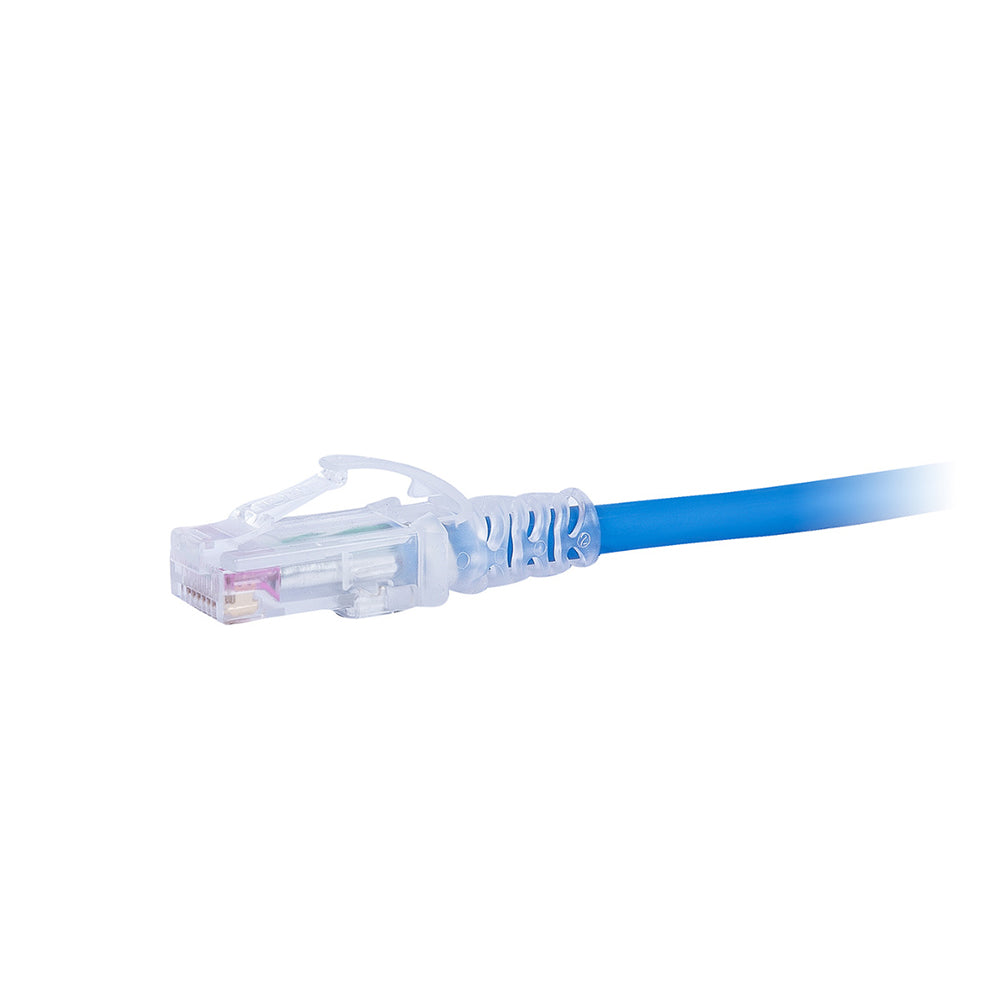SIEMON MC6-03-06-28 Patch Cord UTP 28AWG RJ45 Cat6 LSZH 2,1 m Azul SkinnyPatch® (Empaque Individual)