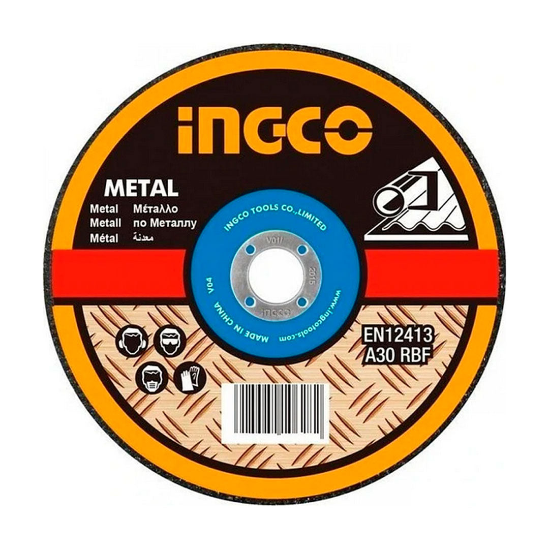 INGCO MCD121155 Set de discos de corte para metal abrasivo 10 piezas