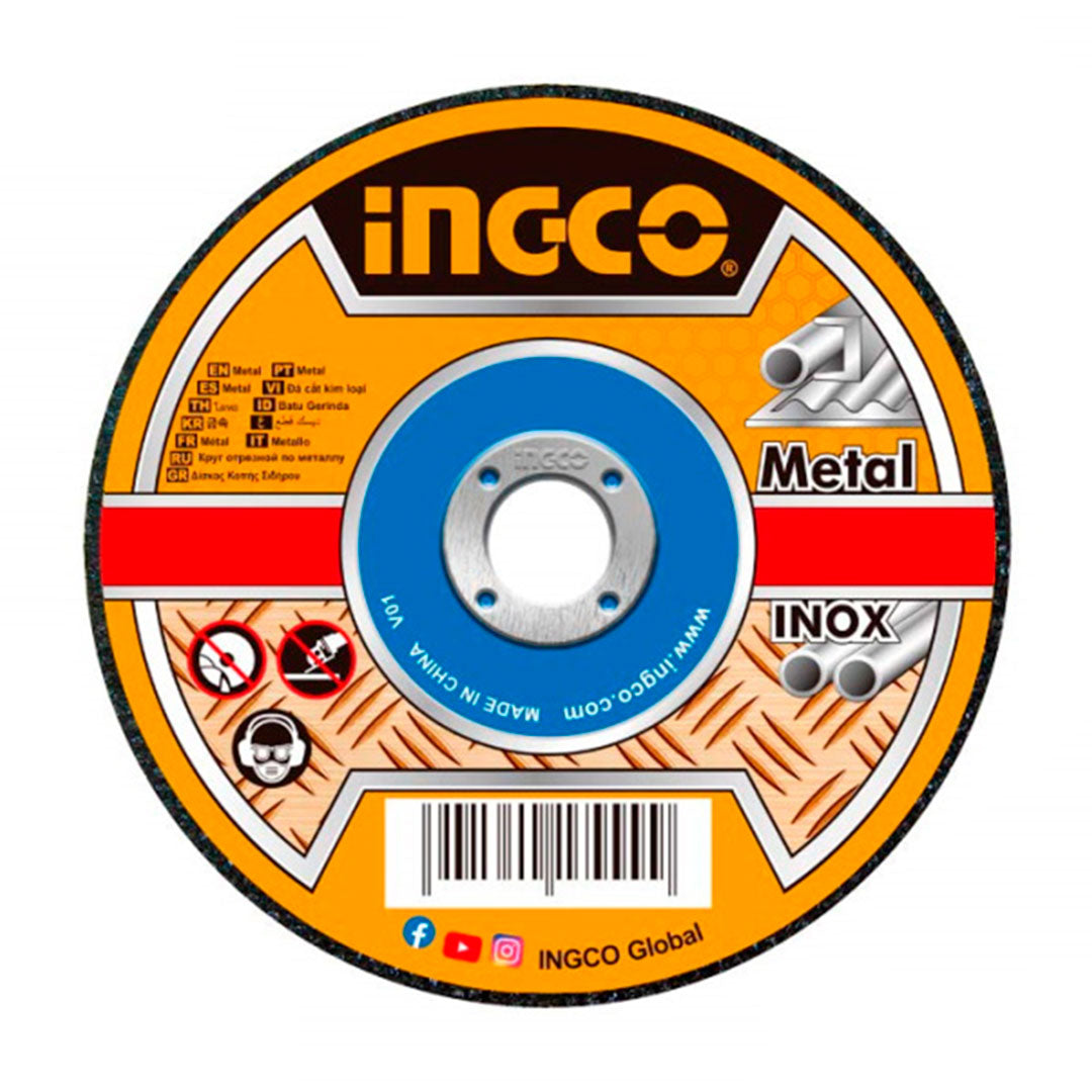 INGCO MCD30176 Disco de corte para metal abrasivo 100 piezas