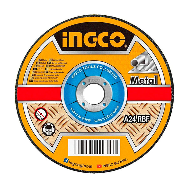 INGCO MGD602301 Disco de desbaste para metal 9" x6mm, Centro deprimido