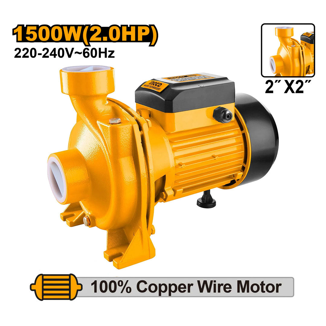 INGCO MHF15001-5 Bomba de agua 2HP 2", 1500W, 450L/min