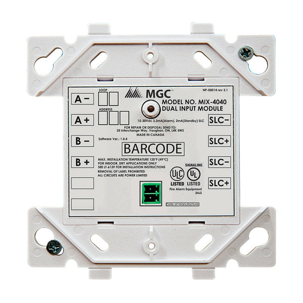 MIRCOM MIX-4040 Módulo de Monitoreo Direccionable serie FX400