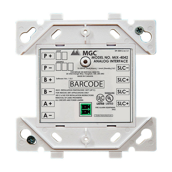 MIRCOM MIX-4042 Módulo de zona convencional serie FX400