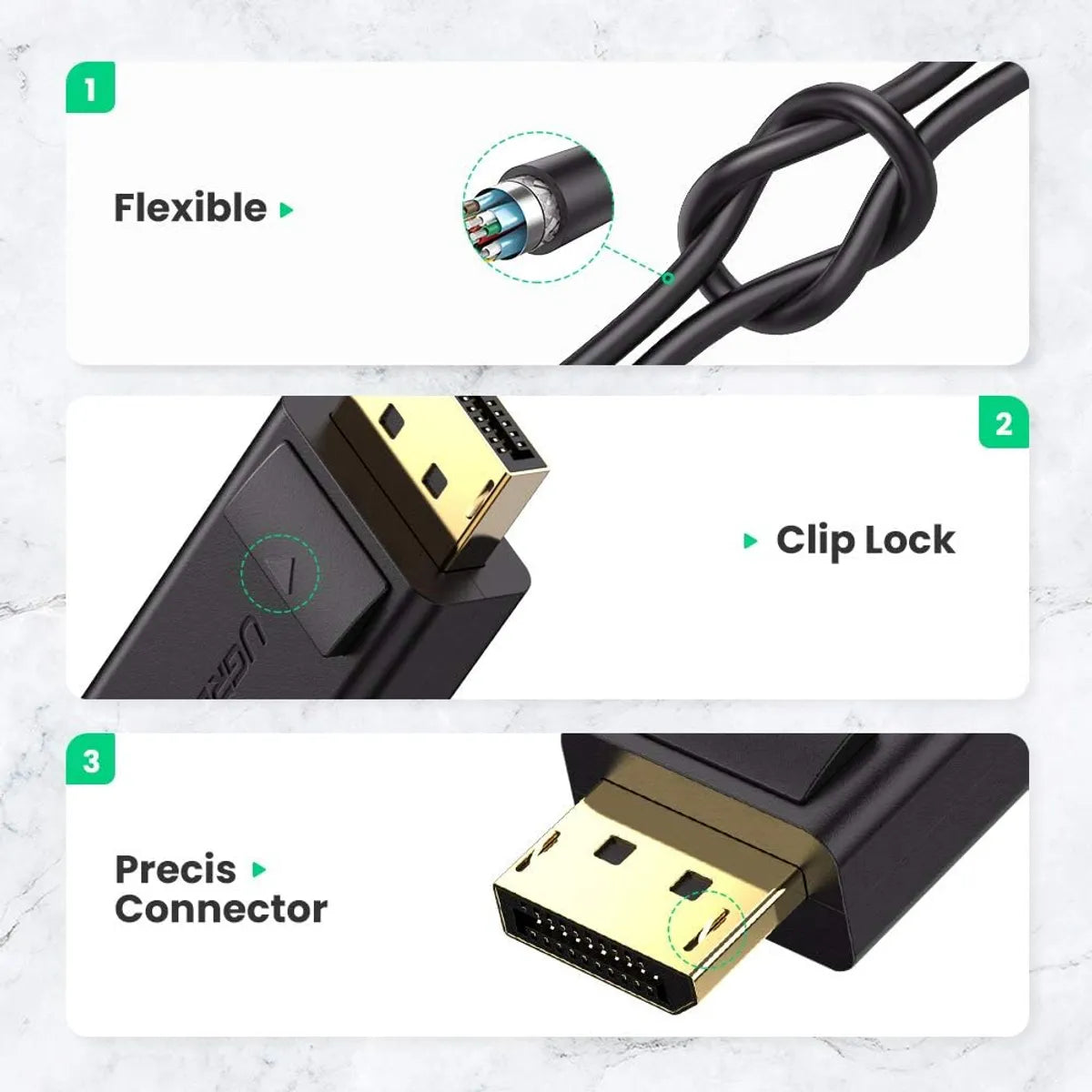 UGREEN MM137 40362 Convertidor DisplayPort a HDMI Hembra FHD