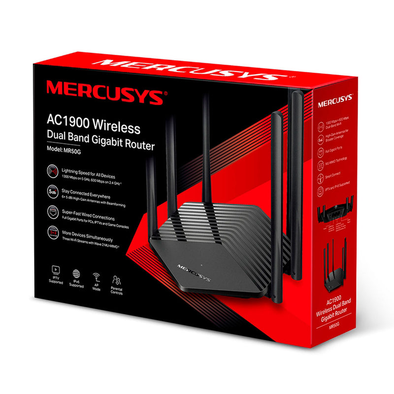 MERCUSYS MR50G Router Gigabit inalámbrico de doble banda AC1900