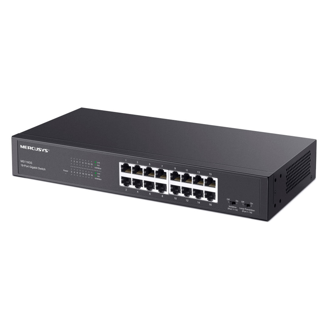 MERCUSYS MS116GS Switch 16 Puertos RJ45 Gigabit