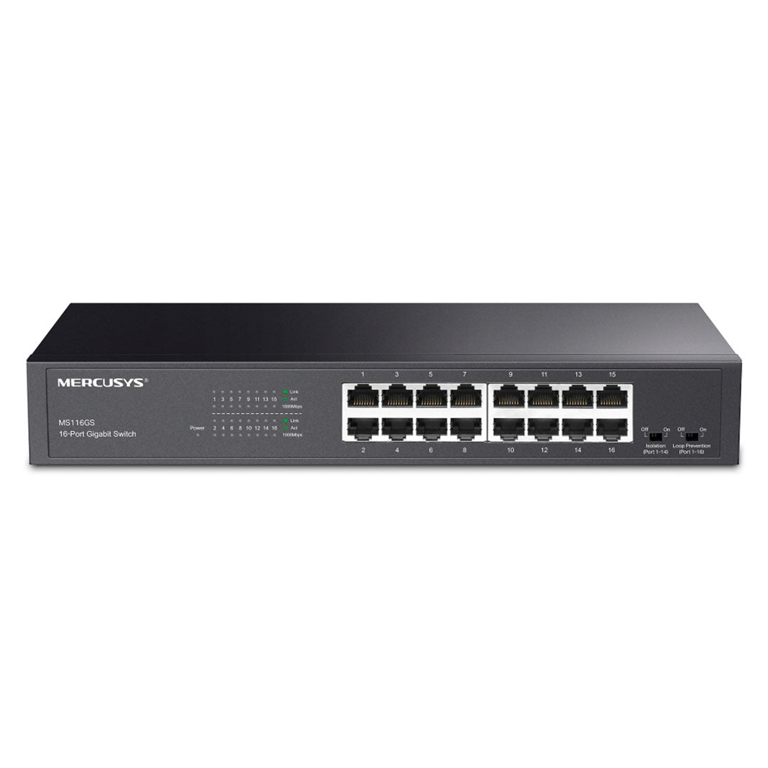 MERCUSYS MS116GS Switch 16 Puertos RJ45 Gigabit