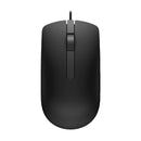 DELL MS116 Mouse óptico cableado 1.8m Negro, USB, 2 botones 1000ppp