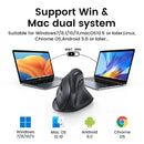 UGREEN MU008 25444 Mouse Wireless BT Ergonómico Vertical Negro 10m