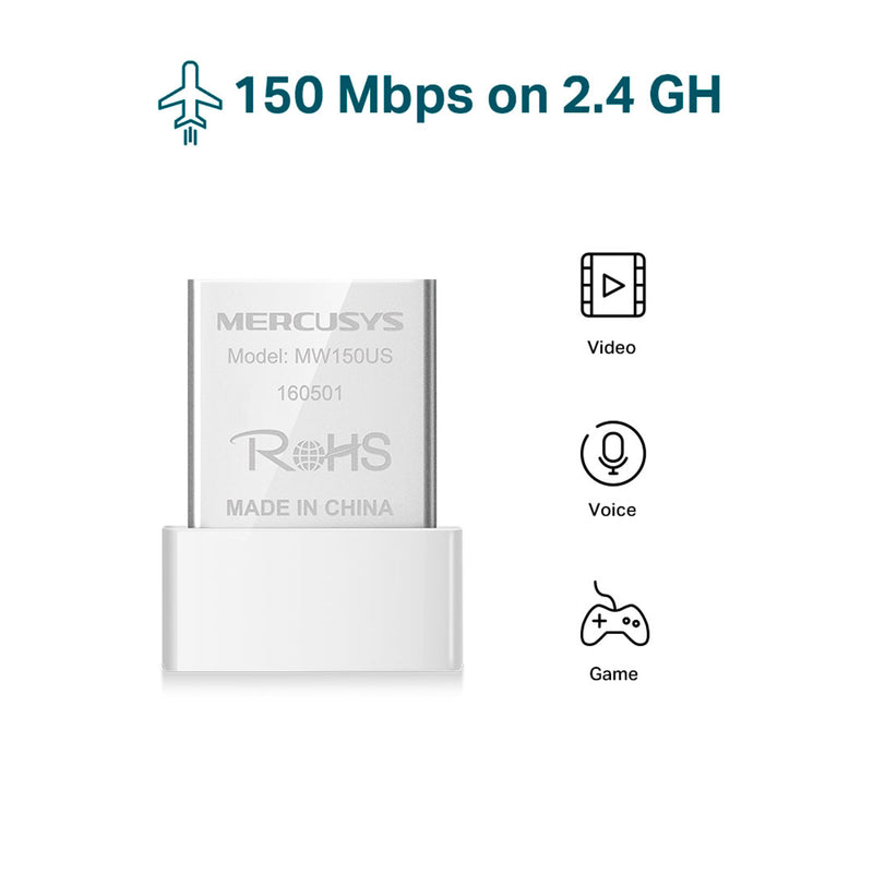 MERCUSYS MW150US Adaptador USB Nano Inalámbrico N150