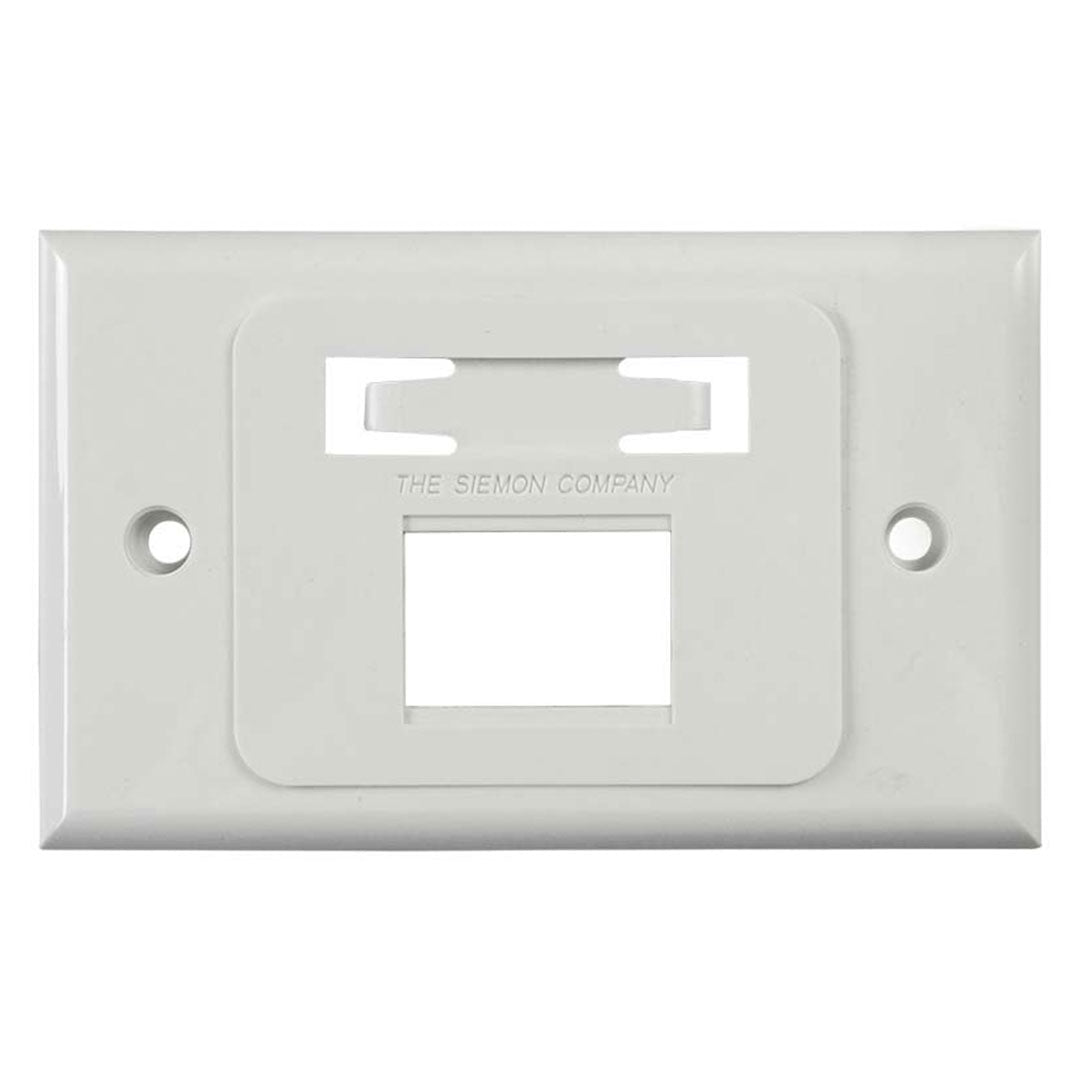 SIEMON MX-HFP-02-02B Faceplate Placa de Pared MAX Horizontal 2 puertos