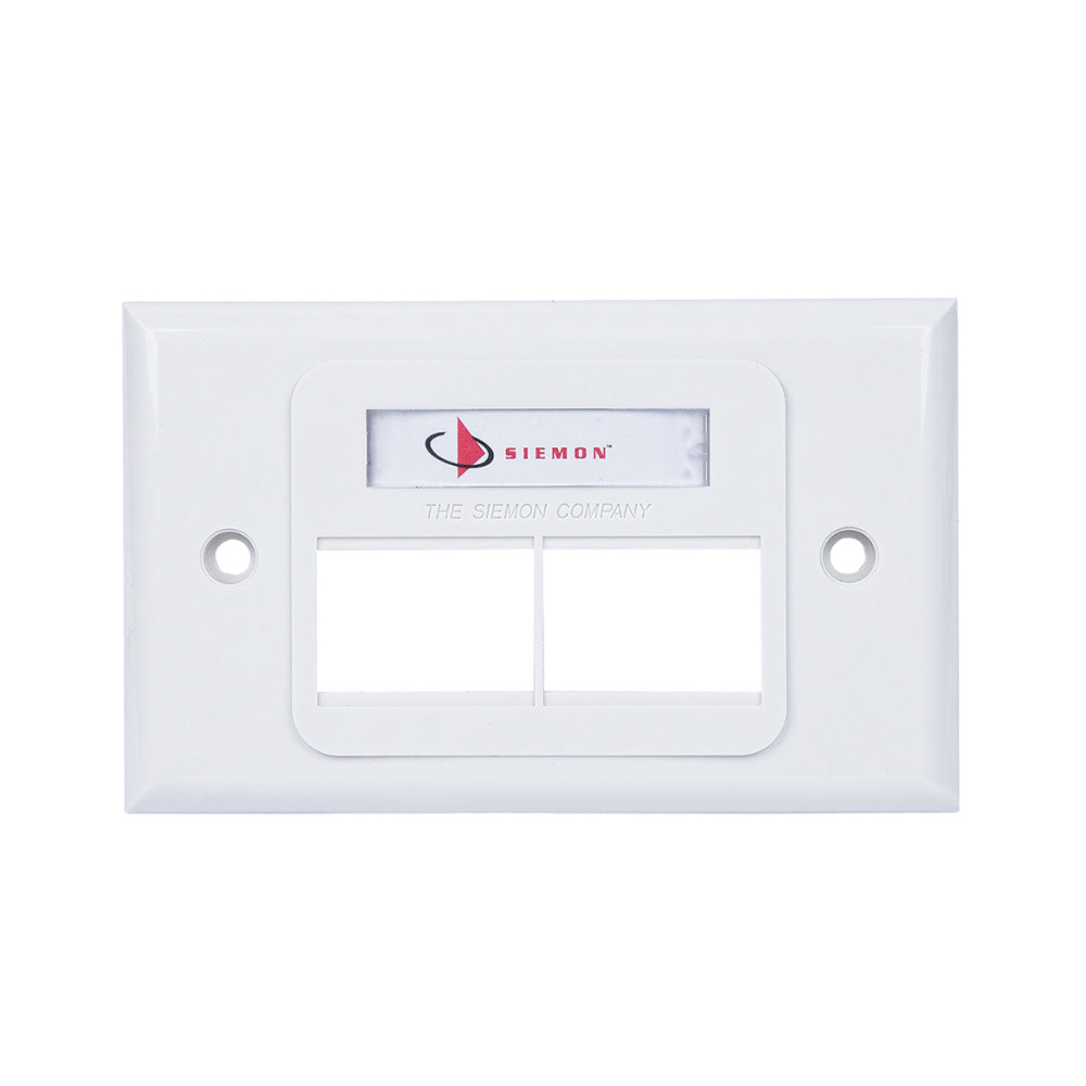 SIEMON MX-HFP-04-02B Face Plate Frontal Horizontal de 4 Puertos