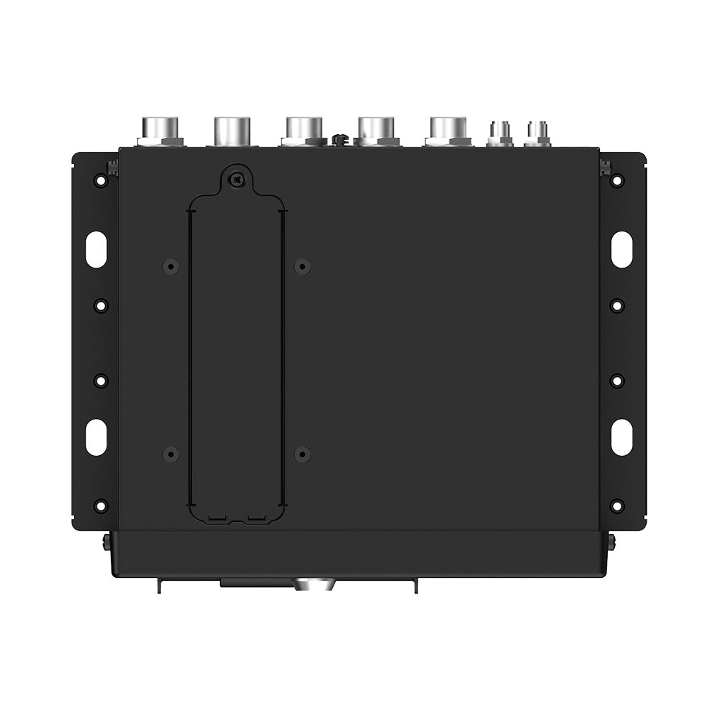Equipo electrónico negro con múltiples conectores, ideal para redes y cableado estructurado