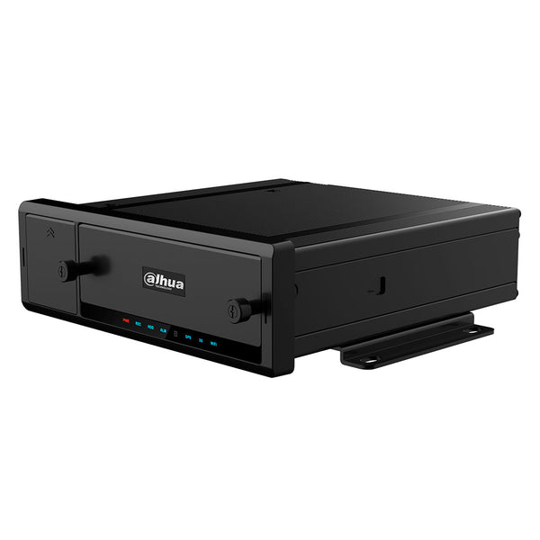 DAHUA MXVR8212-GFWI Grabador de vídeo móvil con inteligencia artificial, 12 canales, H.265, 2 discos duros y SSD