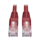 TRIPP-LITE N201-007-RD Cable Patch, Moldeado, Snagless, Cat6, Gigabit, RJ45 M/M, Rojo, de 2.13 mts