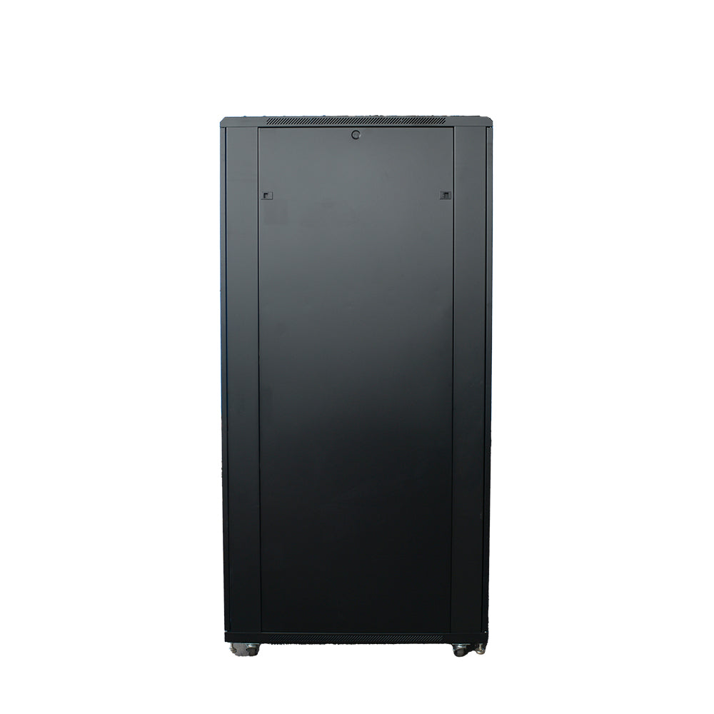 LINKBASIC NCB42-810-CFA Gabinete De Piso 42RU 800 X 1000mm Puertas: Frontal De Vidrio Con Marco Y Posterior Doble Hoja con Malla - Desarmado