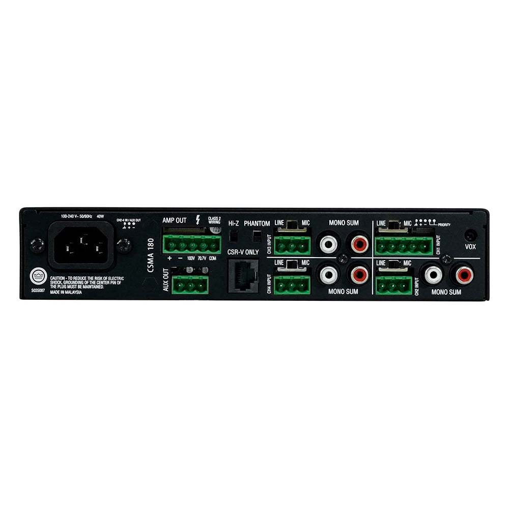 JBL CSMA 180 Amplificador Pro 4 Entrada Con 1 Salida 80W Negro NCSMA180-U-US