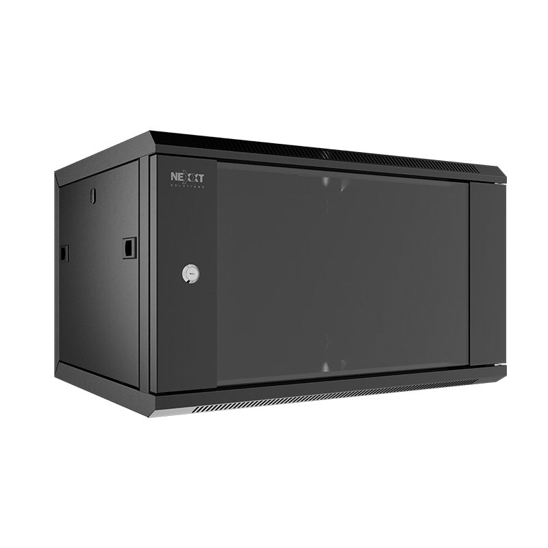 NEXXT SOLUTIONS NEC-F12U66B Gabinete de Pared Fijo y Completo Ensamblado 12U 132lb/60kg 600mm