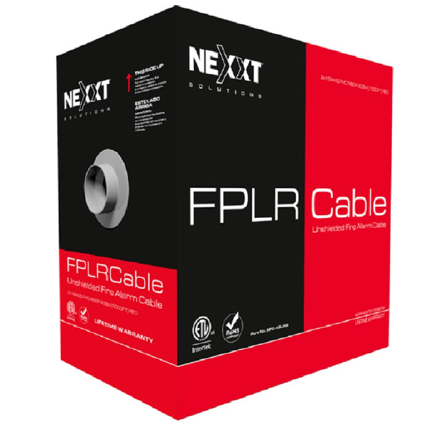 NEXXT SOLUTIONS NFC-18FRR Cable para incendio FPLR 2x18 blindado x 305m