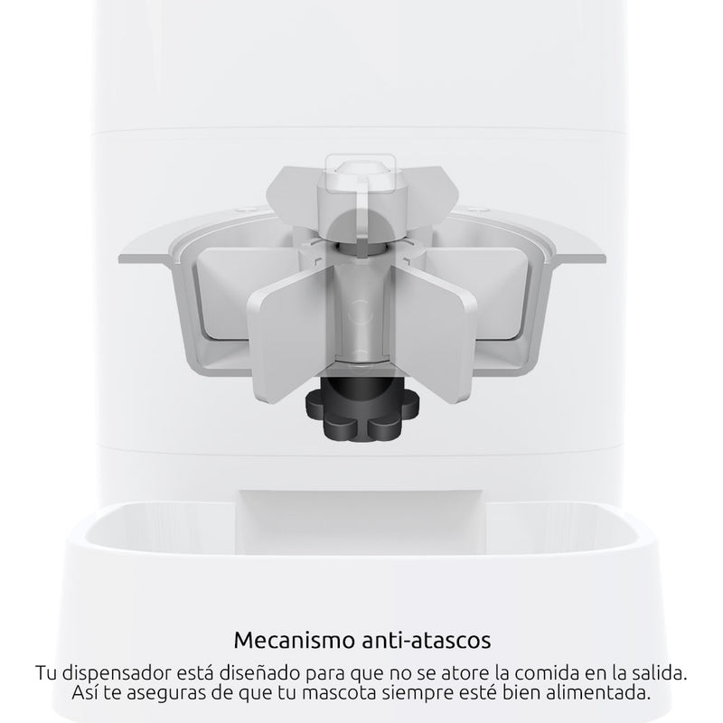 NEXXT SOLUTIONS NHA-P610 Dispensador WIFI de alimento para mascotas con cámara 1080P.