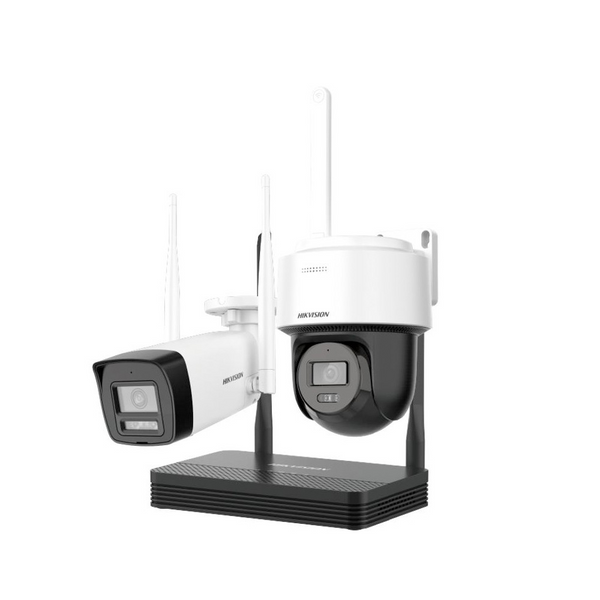 HIKVISION NKS424W03H KIT NVS + CAMARA PT TURRET EXT + CAMARA BULLET WIFI 4MP