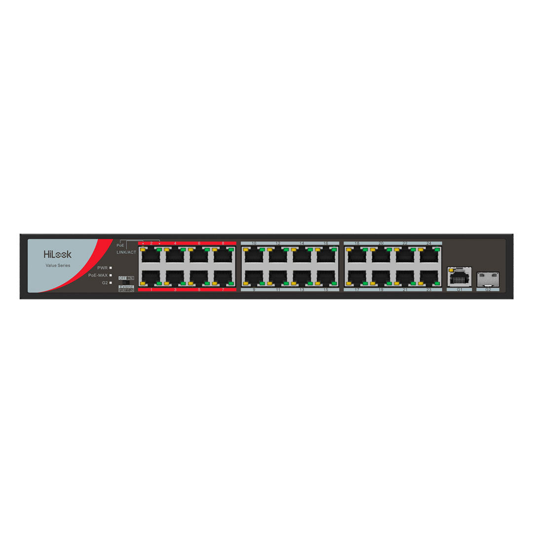 HILOOK NS-0326P-230 Switch PoE 24 Puertos 100Mbps 230W 250m