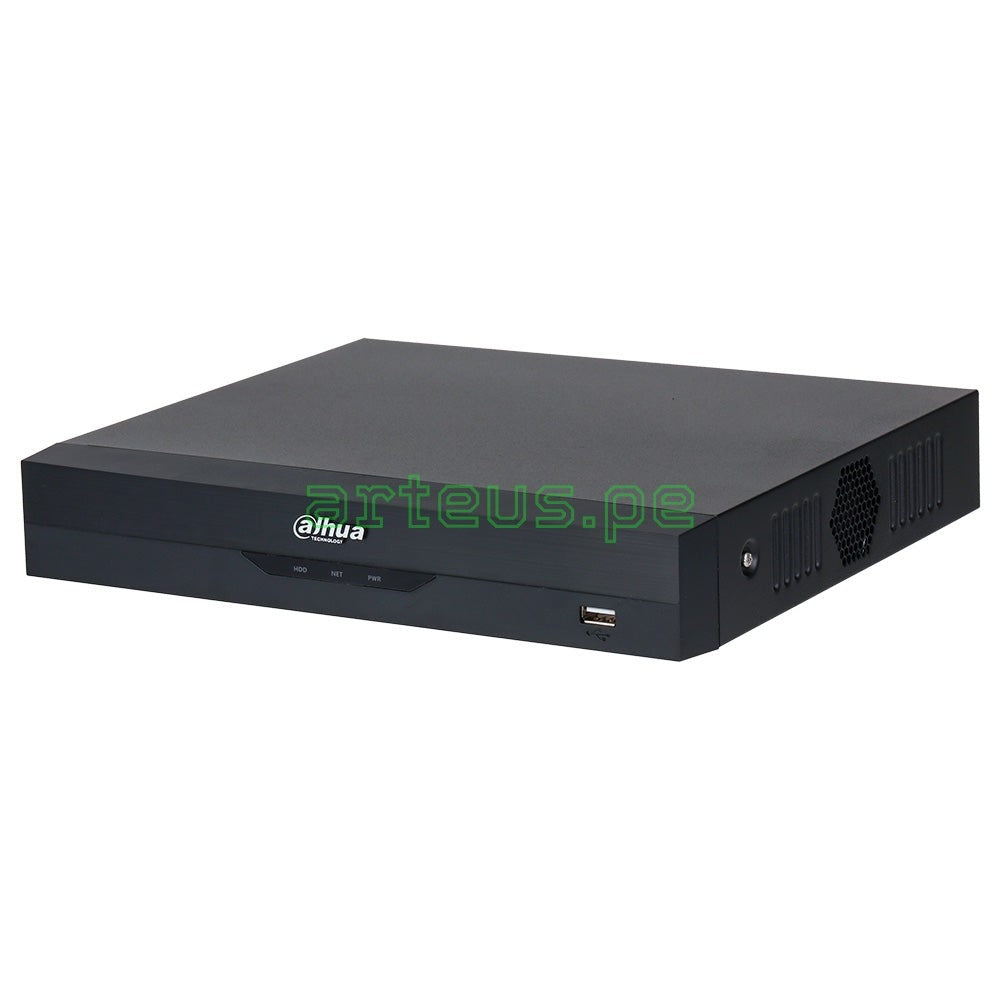 DAHUA NVR2104HS-P-I2 Grabador NVR 4K, 4CH(8MP) POE, 80Mbps, 1HDD hasta 8TB, WIZSENSE, SMD PLUS