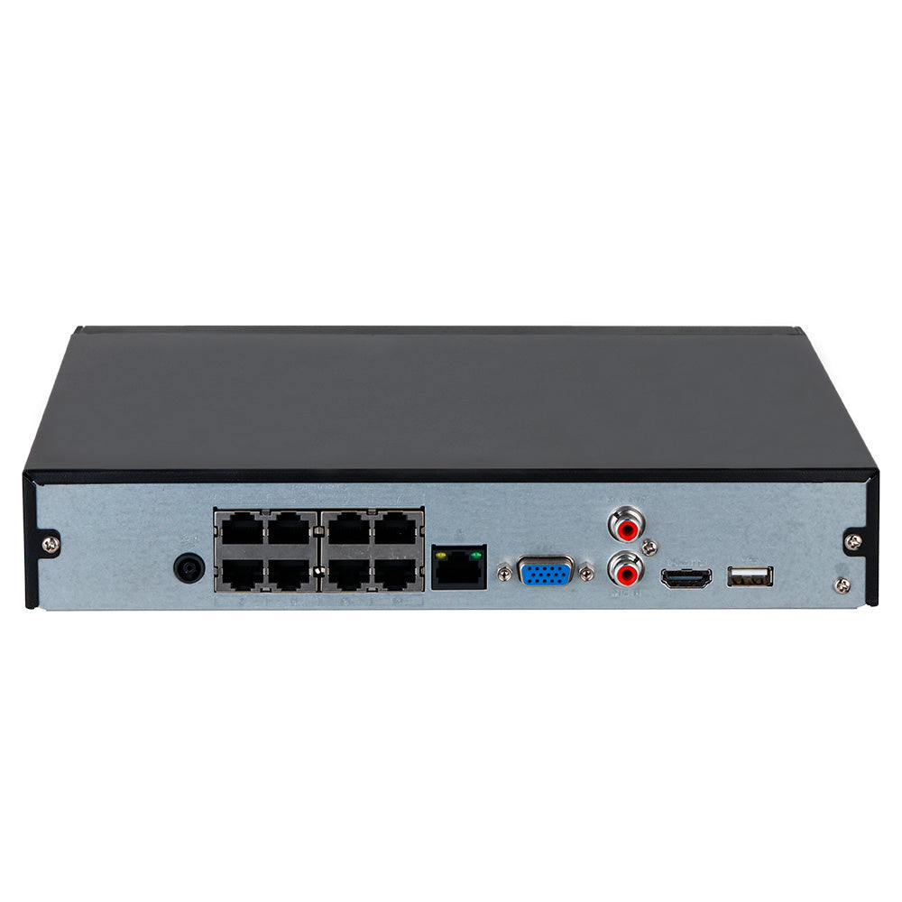 DAHUA NVR2108HS-8P-4KS3 Grabador NVR 4K 8CH(12MP) POE+ 144Mbps 1HDD hasta 20TB. SMD PLUS