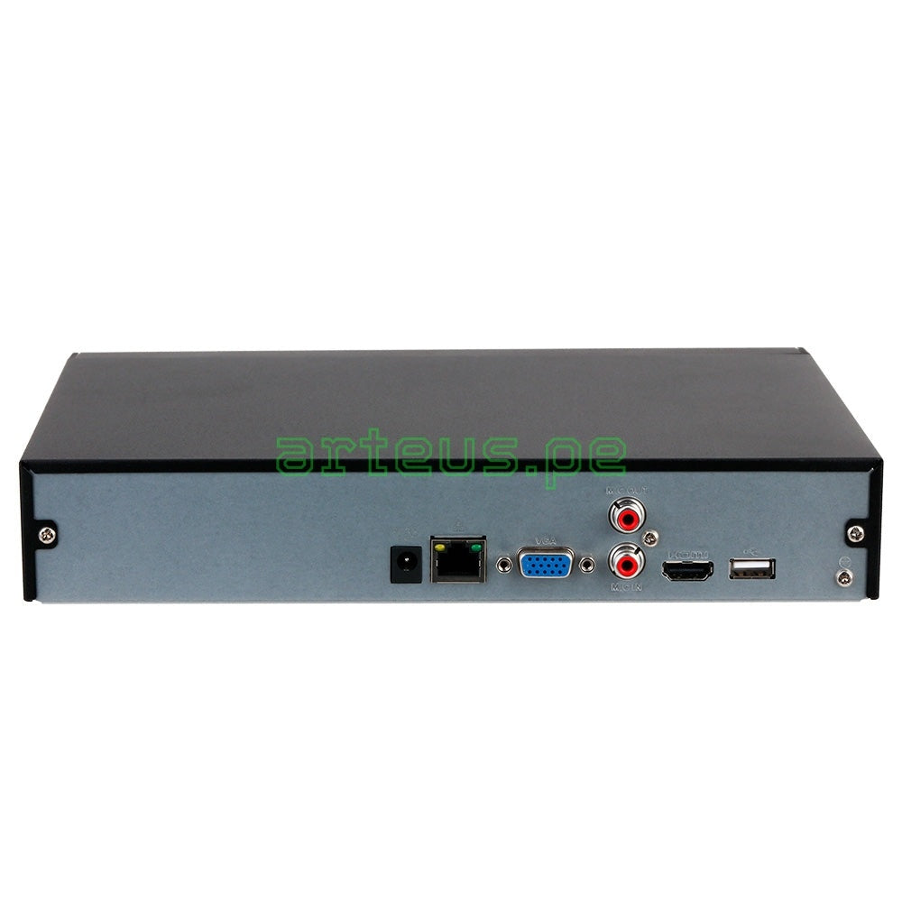 DAHUA NVR2108HS-8P-I2 Grabador NVR 4K 8CH(8MP) POE 80Mbps 1HDD hasta 10TB WIZSENSE, SMD PLUS