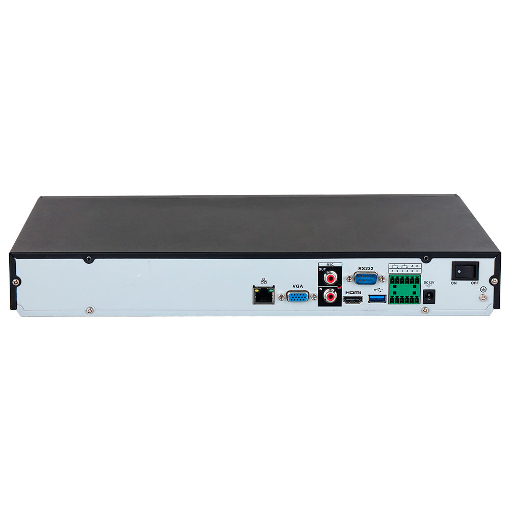 DAHUA NVR5208-EI NVR 8 Canales 4K 24MP 384Mbps 2HDD WIZSENSE AI ACUPICK ANPR