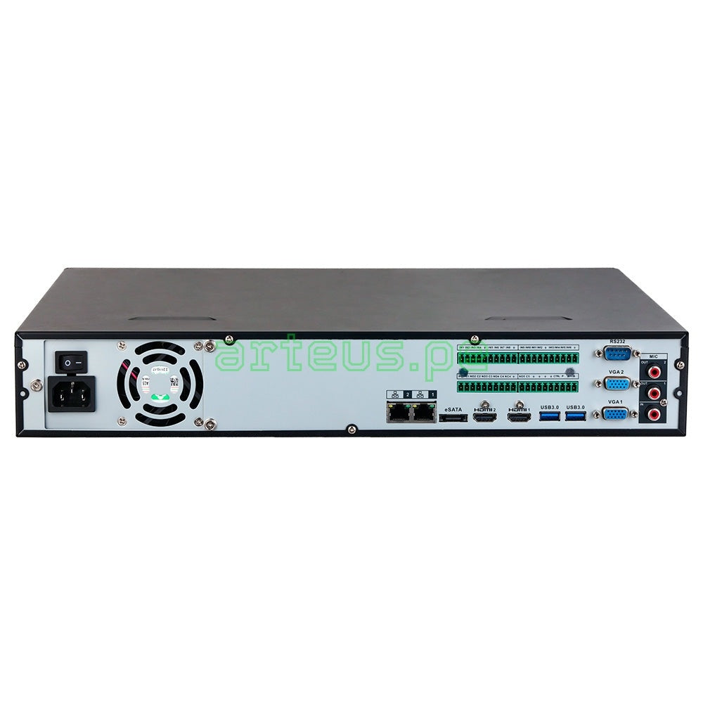DAHUA NVR5432-EI Grabador NVR 4K con 32CH(24MP), 384Mbps, 4HDD hasta 16TB, WIZSENSE, ACUPICK, AI, ANPR