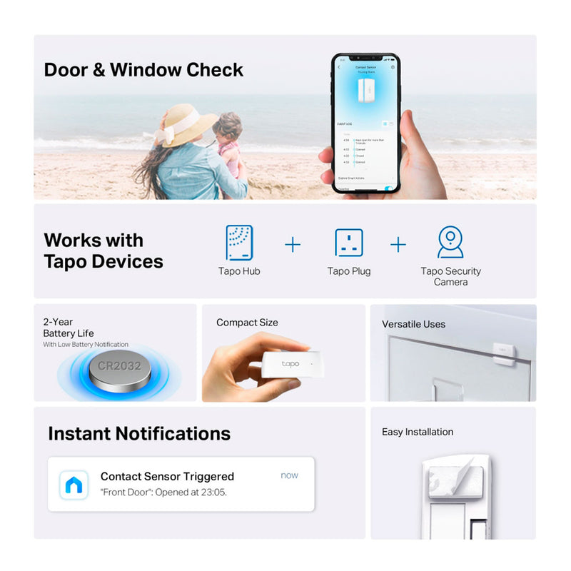 TP-LINK TAPO T110 Sensor de contacto inteligente