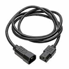 TRIPP.LITE P004-003 Cable, de Alimentación, para PDU, C13 a C14, 10A, 250V, 18 AWG, 91.4cm 3pies, Negro