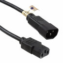 TRIPP.LITE P004-004 Cable de alimentación, para unidad, distribución, de energía, (PDU), C13 a C14,  10 A, 250V, 18 AWG, 1.22 m (4 pies), negro