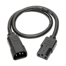 TRIPP-LITE P005-010 Cable, de Alimentación, PDU, de Alta, resistencia, C13 a C14, 15A,  250V, 14AWG, 3.05m, (10 pies), negro