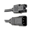 TRIPP-LITE P018-010 Cable, de alimentación, IEC, C14, a IEC, C15, 15A, 110-250V, 3.05mts. 