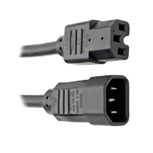 TRIPP-LITE P018-010 Cable, de alimentación, IEC, C14, a IEC, C15, 15A, 110-250V, 3.05mts. 