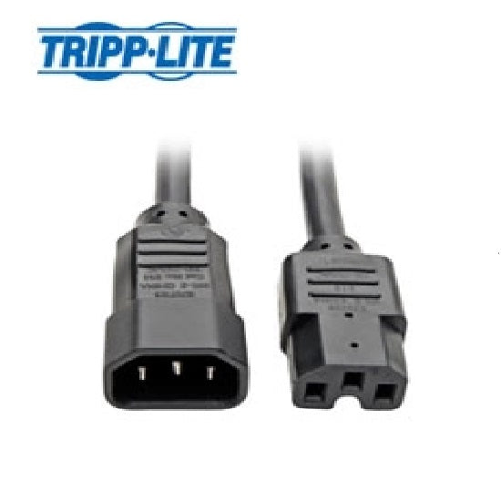 TRIPP-LITE P018-010 Cable, de alimentación, IEC, C14, a IEC, C15, 15A, 110-250V, 3.05mts. 