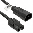 TRIPP-LITE P018-010 Cable, de alimentación, IEC, C14, a IEC, C15, 15A, 110-250V, 3.05mts. 