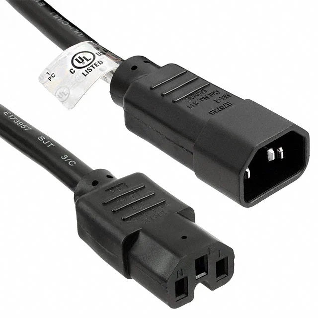 TRIPP-LITE P018-010 Cable, de alimentación, IEC, C14, a IEC, C15, 15A, 110-250V, 3.05mts. 